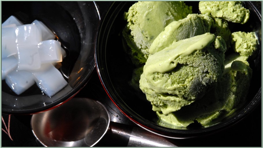 matcha z&ouml;ld tea fagyi